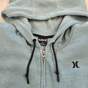Hurley Blue Hoodie with Black Accents